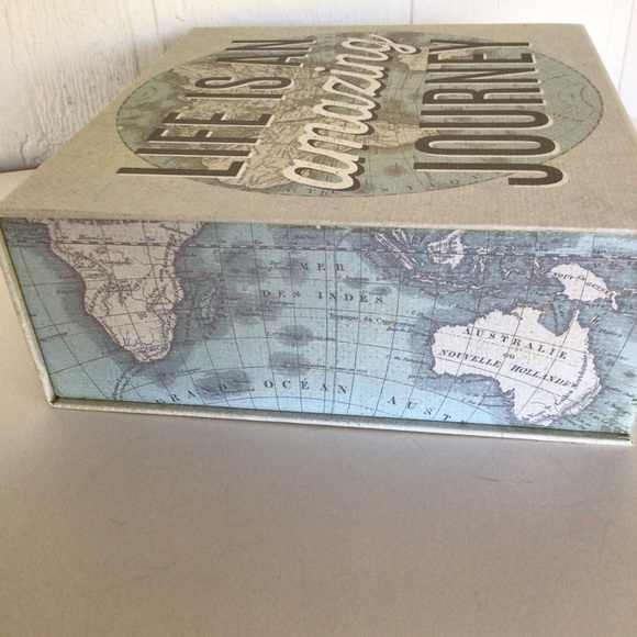 WORLD TRAVELER NESTING STORAGE BOXES SET OF THREE - Picture 5 of 14